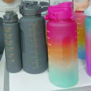 Motivational water bottle