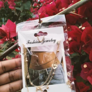 Colorful Evil Eye Protection Waist Chain - Multi-Color Enamel Body Jewelry