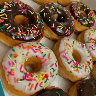 Classic Glazed Donuts with Sprinkles