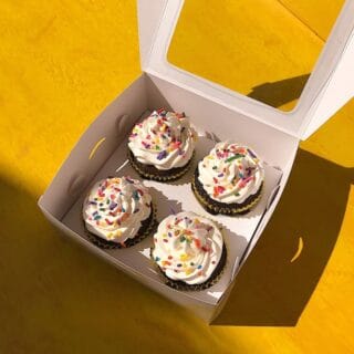 Confetti Celebration Cupcakes (Chocolate with Vanilla Buttercream)