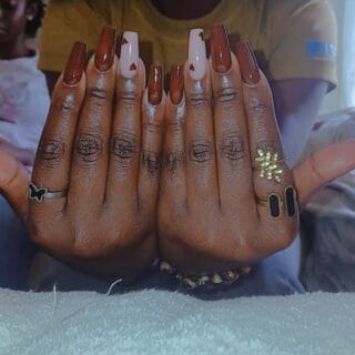 Brown Nail Design