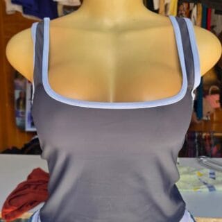 Athletic Tank Style Crop Top