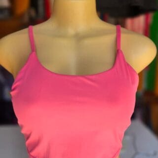 Hot Pink Neon Cami Crop Top