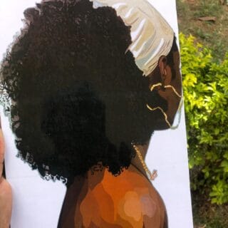 "Natural Crown" A4 Portrait Canvas