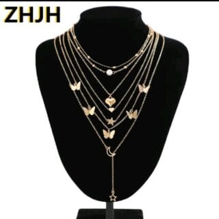 Celestial Multi-Layer Statement Necklace