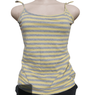 Yellow & Grey Striped Cami (Size M)