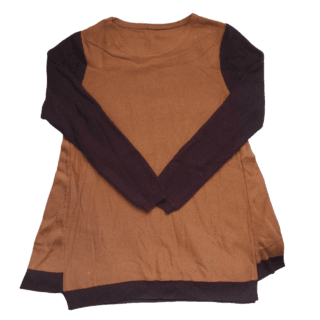 Mustard and Maroon Long Sleeve Sweater (Size M)