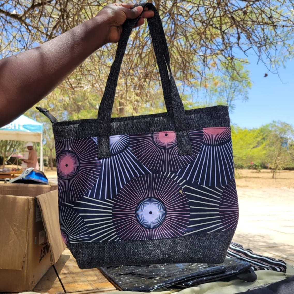 Pink Petal Mandala Tote