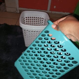 Perforated Slimline Laundry Hamper