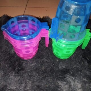 Polka-Dot Textured Plastic Mug