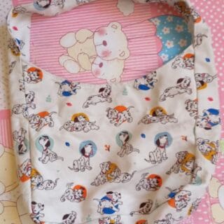 Dalmatian Pattern Slouchy Shoulder Bag