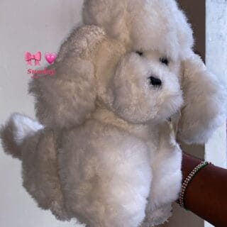 Pure White Poodle Plushie