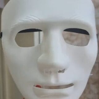 Matte White Full Face Mask