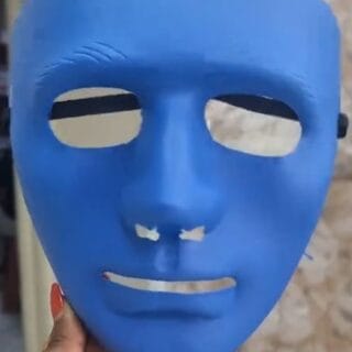 Matte Blue Full Face Mask