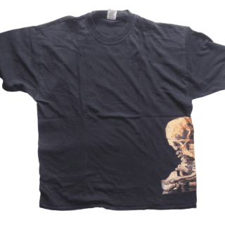 Black tee with Van Gogh's Skull painting