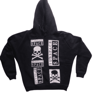Black hoodie with graphics
