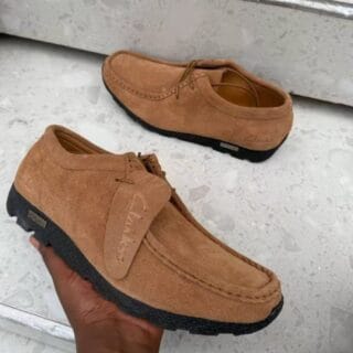 Camel Tan Suede Clarks Wallabees