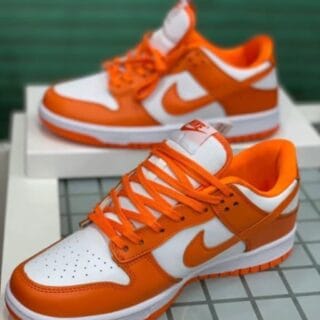 Syracuse Orange & White Nike Dunk Lows