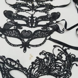 Classic Black Lace Butterfly Masquerade Masks