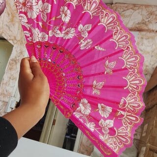 Decorative Floral Folding Hand Fan