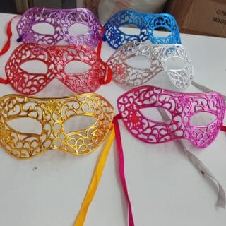 Metallic Filigree Masquerade Eye Mask